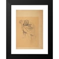 thumbnail image 2 of Franz Jaschke 11x14 Black Modern Framed Museum Art Print Titled - Figure Study of a Biper to the Left, 2 of 5