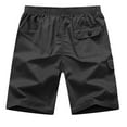 thumbnail image 3 of cllios Mens Cargo Shorts Summer Elastic Waist Work Shorts Lightweight Athletic Shorts with Multi Pockets Fathers Day Gifts Dark Gray,XXXXL, 3 of 6