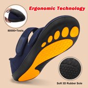 Barerun Adjustable Breathable Knit Walking Sneakers for Women Wide Width Diabetic Friendly