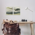 thumbnail image 3 of Stupell Industries Modern Green Mountains Landscape Painting White Framed Art Print Wall Art, 11 x 14, Set of 2, 3 of 10