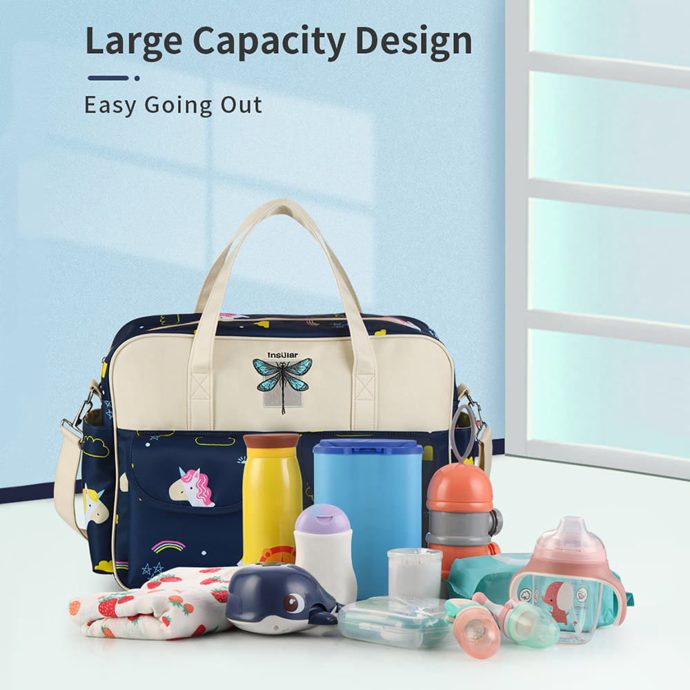 Insular Cartoon Mother Maternity Baby Diaper Bag Large Capacity Mummy  Nursing Shoulder Bag Mom Handbag Baby Nappy Stroller Bags