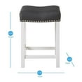 thumbnail image 5 of Steve Silver Tabouret de Comptoir Blanc Zermatt, 5 of 5