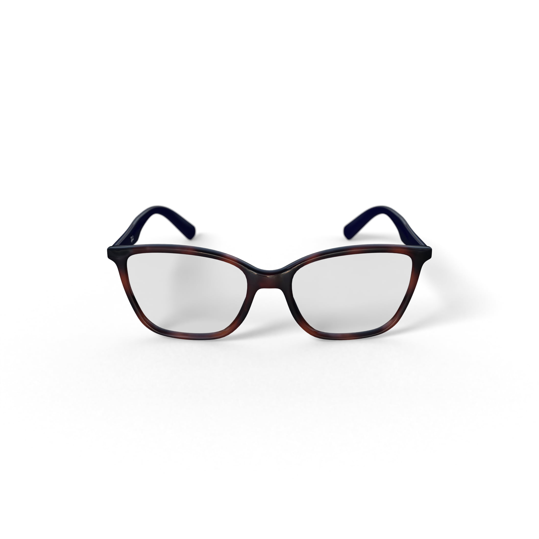 Ray-Ban Unisex Size 52 Rectangular Prescription Eyeglasses with Case, Light Havana/Demo Lens