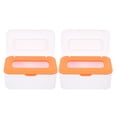 thumbnail image 2 of Dispensador de toallitas húmedas, 2 unidades, soporte para toallitas, caja de pañuelos rellenable, estuches para guardar toallitas húmedas, 2 of 7