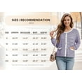 thumbnail image 7 of Cueply Women's Cardigan Sweater Long Sleeve Striped Button Knit Jackets Coats Outwear with Pockets, 7 of 7