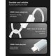 thumbnail image 5 of Adaptador USB-C a Mini Jack de 3,5 mm AUX con convertidor DAC HD de 128 kHz, Alta fidelidad, Color Blao, Cable Coatible con iPhone 16, 15, Pro, MAX, Plus, MacBook, iPad Pro, Samsung (DAC), 5 of 5