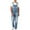 A-Light Blue, variant on Men Jeans Casual Loose Bib Pants Overalls Baggy Jumpsuits Denim Pants Men Casual Fashion Soid Breast Pocket Washed Denim Suspender Long Pants Cargo Pants