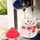thumbnail image 5 of 1 Juego de Taza de Cerámica con Tapa de Muñeco de Nieve de Dibujos Animados, Adorno de Muñeco de Nieve, 5 of 6