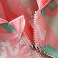 thumbnail image 3 of Godderr Kids Baby Toddler Girls Rain Jacket Zipper Full Print Hooded 3M-6Y Waterproof Windbreaker Pink Outerwear Jackets, 3 of 5