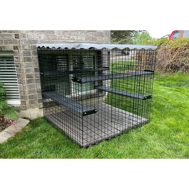 48 X 48 X 48 Outdoor Catio Enclosures Outdoor Cat Enclosure Walmart Com