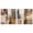 Gallery Wrapped, variant on Patchwork Plains Set Canvas Print Beige Wall Decor Set by Art Remedy, Gallery Wrapped, 12 x 12