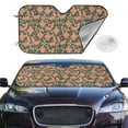 thumbnail image 2 of Kdxio Squirrel And Nuts Print Windshield Sun Shade,UV Rays and Sun Heat Protection,Sunshade for Car Windshield,Car Shade Front Windshield - Small, 2 of 6