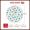 thumbnail image 3 of Daiia Sea Turtle Drawing Merry Christmas Tree Skirt , Xmas Large Lace-up Tree Skirt, Santa Snowflakes Rustic Home Decorations New Year Party Farmhouse Decor-36", 3 of 7