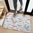 thumbnail image 2 of White Boho Bohemia Rainbow Clouds Sun Pattern Door Rugs,Washable Non Slip Door Mats Indoor,Decorative Door Mats,Entry Mat Indoor for Entrance,Bedroom,Kitchen,Bathroom,20"x32", 2 of 6