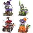 thumbnail image 2 of LOZ Mini Bricks Halloween Building Block Set Haunted/Freak/Pumpkin/Witch House Model Building Kit Halloween Display, 2 of 5