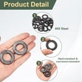 thumbnail image 4 of 20 Pcs 3/4" Arandelas planas negras, diámetro externo de 37mm, arandelas de metal de acero para tornillos y pernos, 4 of 5