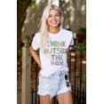 thumbnail image 3 of Outside Box Creative Inspirational Women's Graphic T Shirt Tees Brisco Brands M, 3 of 5