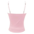 thumbnail image 4 of Krdevn Women's Basic Tank Top Double Lined Adjustable Strap Sleeveless Summer Casual Cami Shirt Round Neck Blouse,Color: RD1 Size: XL, 4 of 6