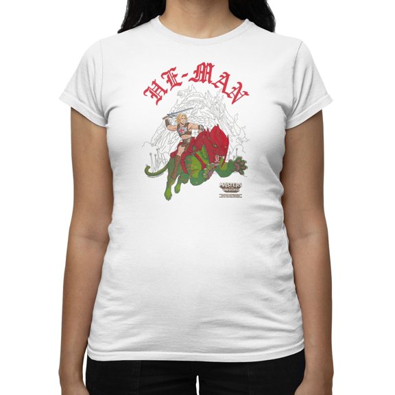 Masters Of The Universe Movie Medieval Leap Women's T Shirt (White, S-XXL)