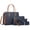 Blue, variant on Stylago 4pcs Leather Handbag and Purse Set Women Crossbody Tote Bags Zipper Shoulder Satchel and Wallet Pouches Gift for Lay Black