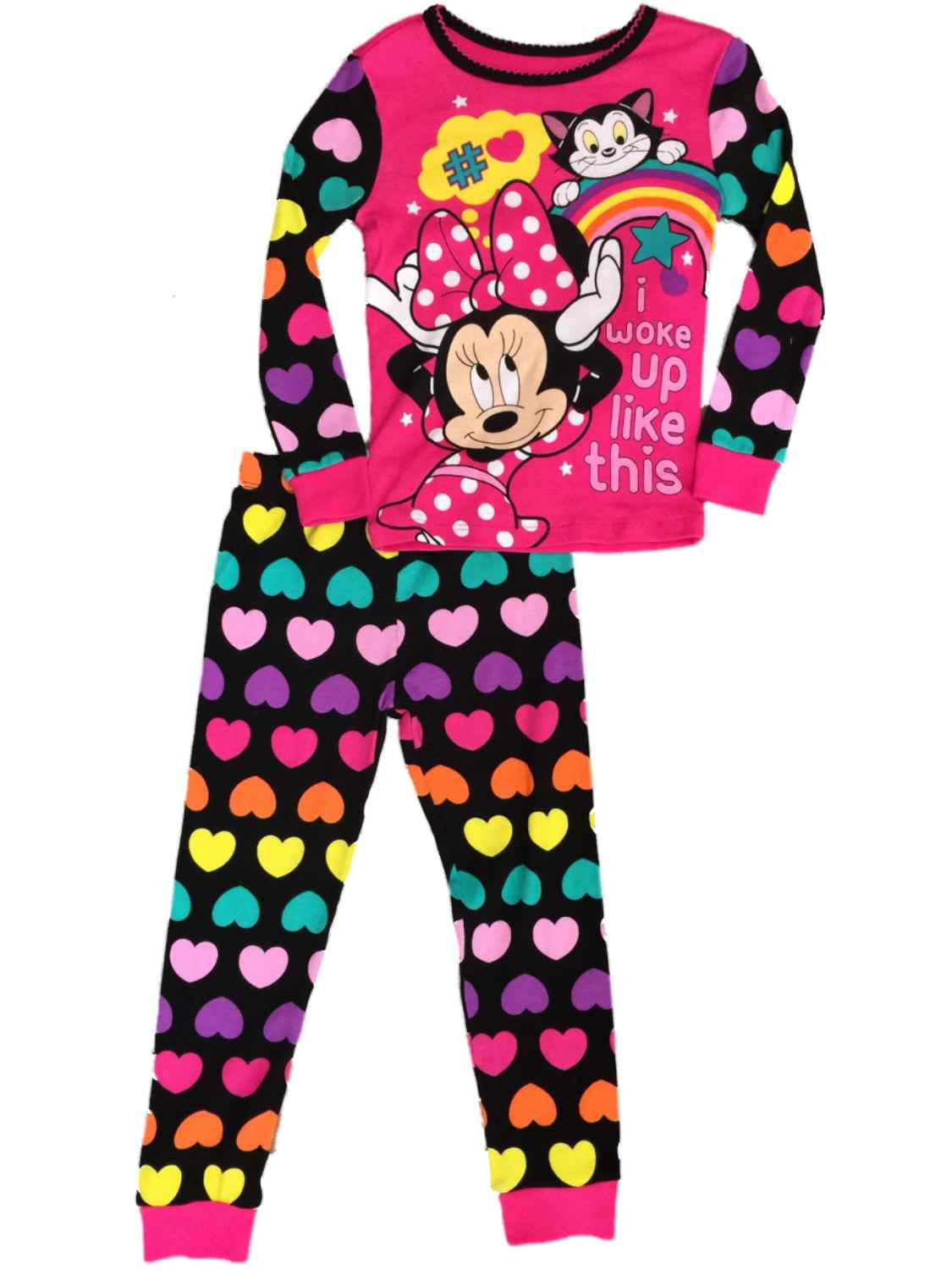 Disney Disney Toddler Girls Minnie Mouse Hearts Pajamas Kitty Cat
