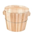 thumbnail image 2 of Vaporera de arroz de madera Contenedor para almacenar arroz Fácil de limpiar Práctico y conveniente Olla arrocera Cubo de arroz para platos de sum Medio, 2 of 9