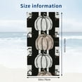 thumbnail image 3 of PHYHOO Beach Towels Fall Black and White Buffalo Plaid Check Pumpkin Soft Pool Swimming Towels Quick-Dry &amp; Super Absorbent Vintage Halloween Microfiber Sand Free Pool Travel Swimming 30x60in, 3 of 8