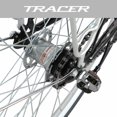 thumbnail image 3 of Tracer Osaka Hybrid City Bike for Women, Steel Frame, Shimano 3 Speed, 28 Wheels, Brown Seat Brown Grips Comfort Bike, Commuter - 23" Frame - Matte Black, 3 of 7