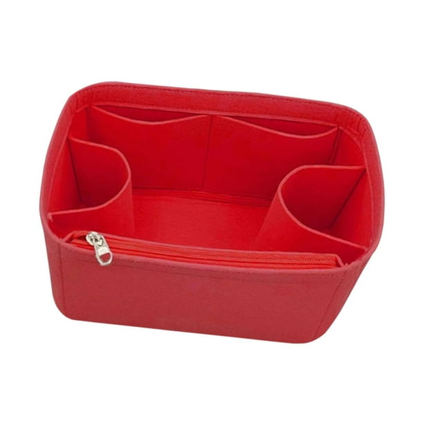 Organizador de bolsos, organizador de maquillaje, bolsa de almacenamiento, organizador de bolsos, inserto interior 41 cm x 18 cm x 25 cm