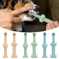 thumbnail image 6 of JELSUBI Dog Toothbrush Kit, Pet Silicone Toothbrush Cat Tooth Brushing Kit , 360° Doggie Kitten Toothbrush Tongue Cleaning Brush, Dental Care for Small Pets Ferret Dutch Pigs, 6 of 7