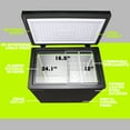 thumbnail image 5 of DEMULLER Small Freezer Chest Freezer with 2 Baskets Electronic Control Top Door Open Black New, 5 of 9