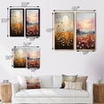 thumbnail image 4 of Designart "Meadow Grasslands Painting I" Meadow Framed Wall Art Set Of 2 - Orange Landscapes Frame Gallery Set For Office Decor, 4 of 7