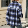 thumbnail image 7 of Sevevn Long Sleeve Tops for Women Women's Casual Lapel Button Pocket Plaid Long Sleeved Shirt Top Jacket Christmas Gift, 7 of 7