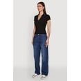 thumbnail image 4 of Womens Iris Ribbed Knit Polo Top with Contrast Trim, 4 of 5