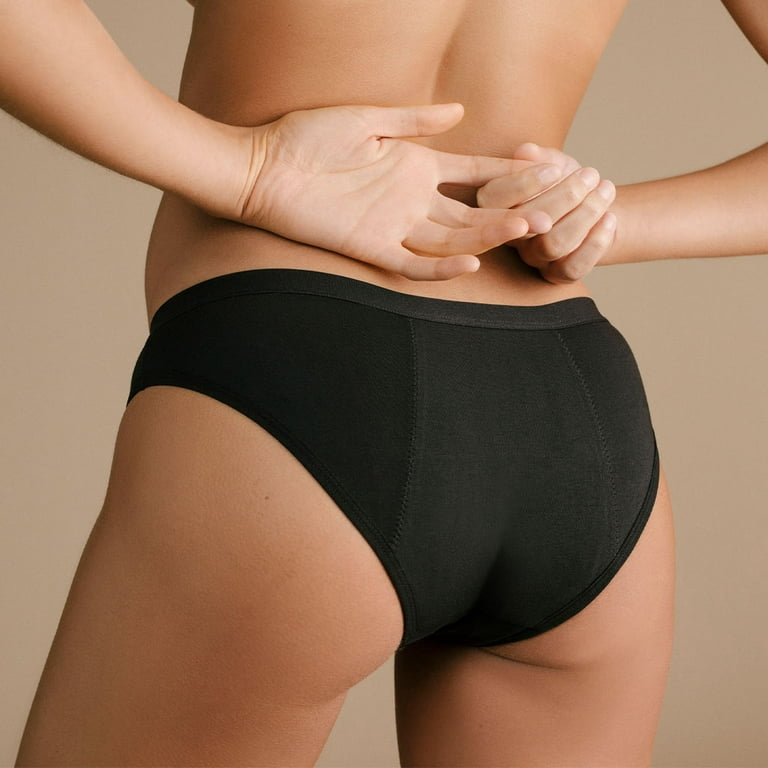 Cora Period Underwear for Women, Bikini Style Powerfully Absorbent Leak  Proof Menstrual Panties, Breathable Cotton