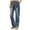 Blue Pants fot Women, variant on AINIYS Women's Cargo Jeans Wide Leg Drawstring Multi-Pocket Trousers for Casual Street Daily Wear Black L