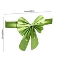 thumbnail image 3 of 15pcs Tie-Free Bow Chair Sashes - Round-Corner PPC Chair Back Decor for Weddings, Hotels & Holidays, Durable Material, Easy to Attach, Enhances Party & Event Decor, Green, 3 of 7