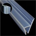 thumbnail image 1 of GFDYREE Glass Shower Door Seal Strip(No Adhesive Include), Frameless Weather Stripping Seal Sweep for Door Windows, Flexible with Durable Weatherproof Silicone for 3/8" Glass, 1 of 7