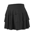 thumbnail image 1 of Gibobby mini faldas de mujer Deportes Faldas Cintura alta Bolsillos Mujeres Gimnasio Faldas(Negro, M), 1 of 5