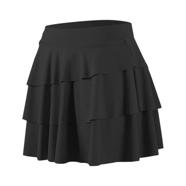 Gibobby mini faldas de mujer Deportes Faldas Cintura alta Bolsillos Mujeres Gimnasio Faldas(Negro, M)