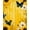 Yellow, Pattern 1, variant on Flatwoven High Traffic Area Rug, Earthy Tone Butterfly Charm, Non Slip, Stain Resistant, Washable Area Rugs for Living Room, Bedroom(Yellow, 4X6)