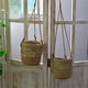 thumbnail image 4 of Inserto de forro de cesta colgante de fibra de coco para macetas | Reemplazo de soporte para plantas naturales | Forma de canal de media caña | Paquete de 6 | Uso decorativo para bodas en jardín, 4 of 7