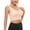 Beige, variant on qolati Sports Bra for Women Seamless Stretch Full-Coverages Beauty Back Everyday Bras Comfortable Breathable Support Workout Crop Tank Tops with Built in Bra