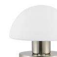 thumbnail image 2 of JONATHAN Y Zoe 5.75" Modern Minimalist Iron Rechargeable Integrated Portable LED Table Lamp, Nickel/White, JYL7113B, 2 of 6