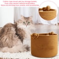 thumbnail image 6 of Woven Storage Basket Toys Storage Basket Cotton Rope Basket Woven Basket with Handles Storage Bin Organizer for Pet Toys Snacks Accessories Home Organization, 6 of 6