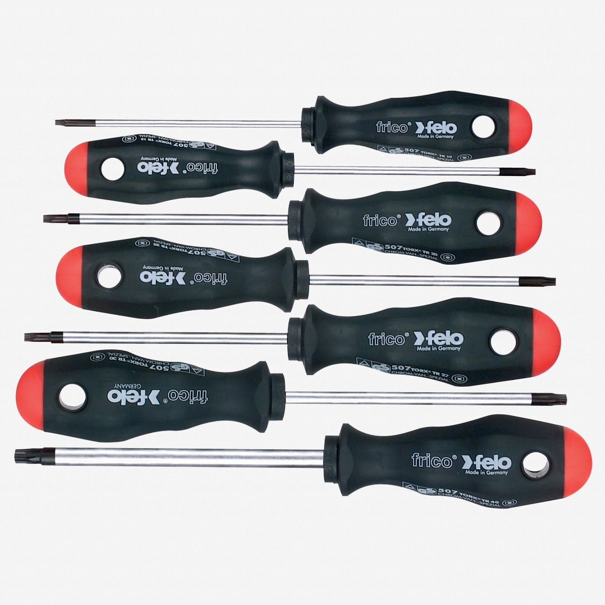 Felo 50200 7 piece Security Torx (Tamper Resistant) Screwdriver Set T10T40