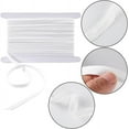 thumbnail image 6 of 10 Yards*11mm Piping Bias Tape White Trim Cord Polyester Ribbons for Sewing Craft Binding Tape Hemming Seaming Quilting Clothing Accessories Wrapping, 6 of 8