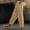Beige, variant on Linen Pants for Women Split Hem Pants Boho Travel Pant Straight Leg Elastic Waist Cropped Summer Capris Pants Pull-On Pants Soft Comfy Long Lounge Pants for Summer with Pockets Mint Green 5XL