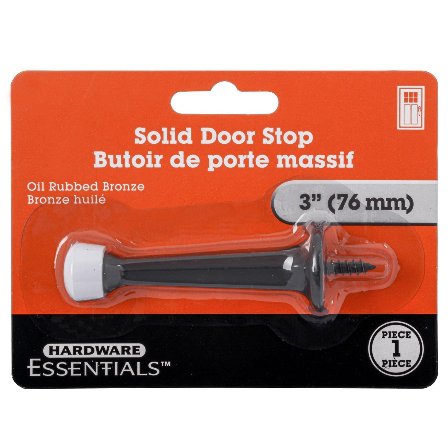 SOLID DOOR STOP - OIL RUBBED BRONZE