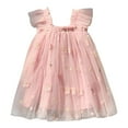 thumbnail image 1 of Robe Fille Volants Sans Manches Tulle Robe Bébé Printemps Robes pour Filles Filles Robe d'Anniversaire Robes Bébé 5-6 Ans Mode Filles, 1 of 5